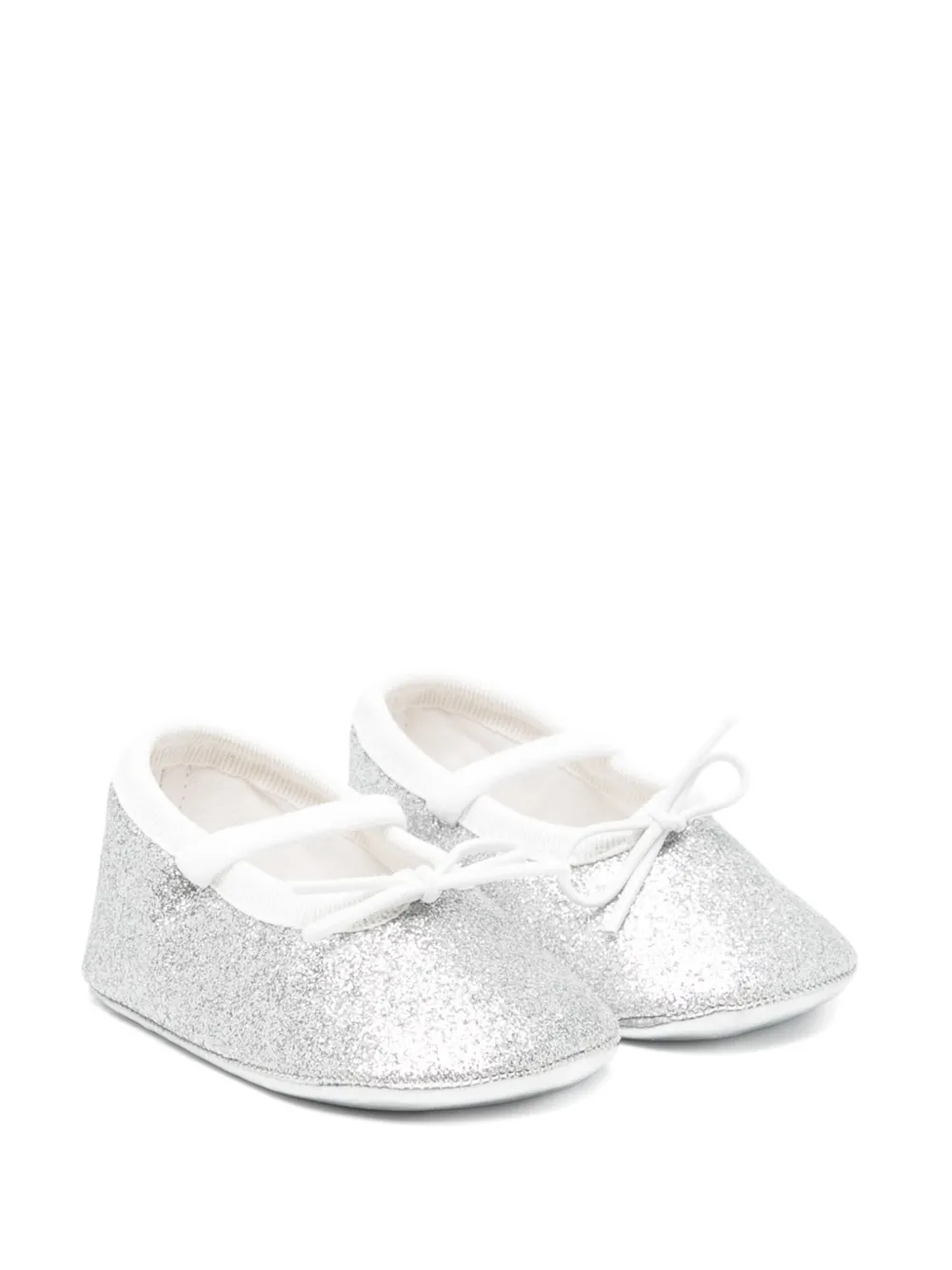 Douuod Kids glitter ballet flats Silver