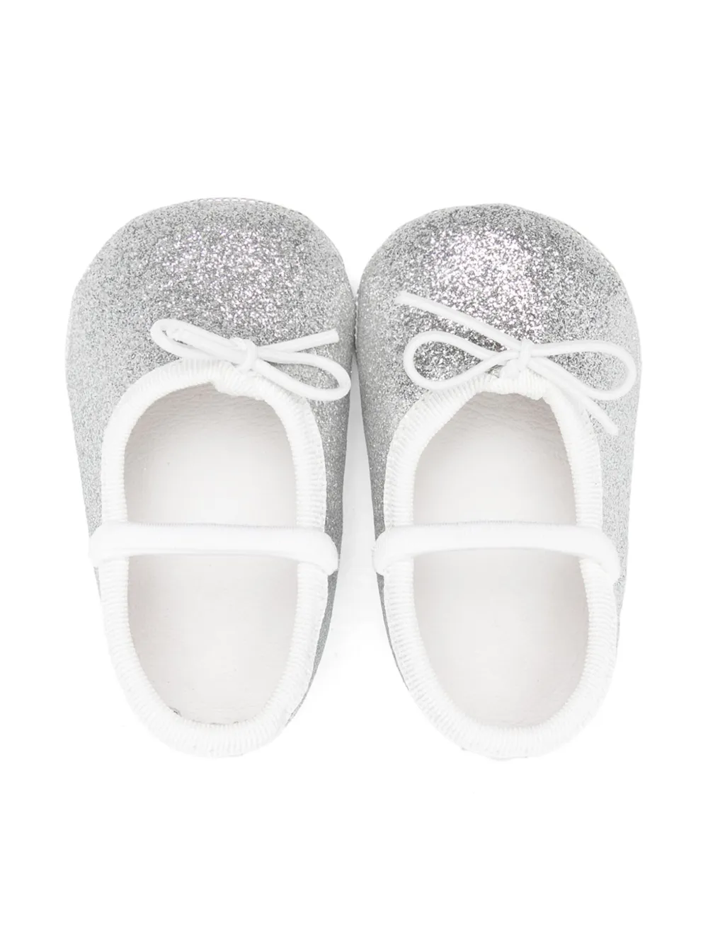 Douuod Kids glitter ballet flats Silver