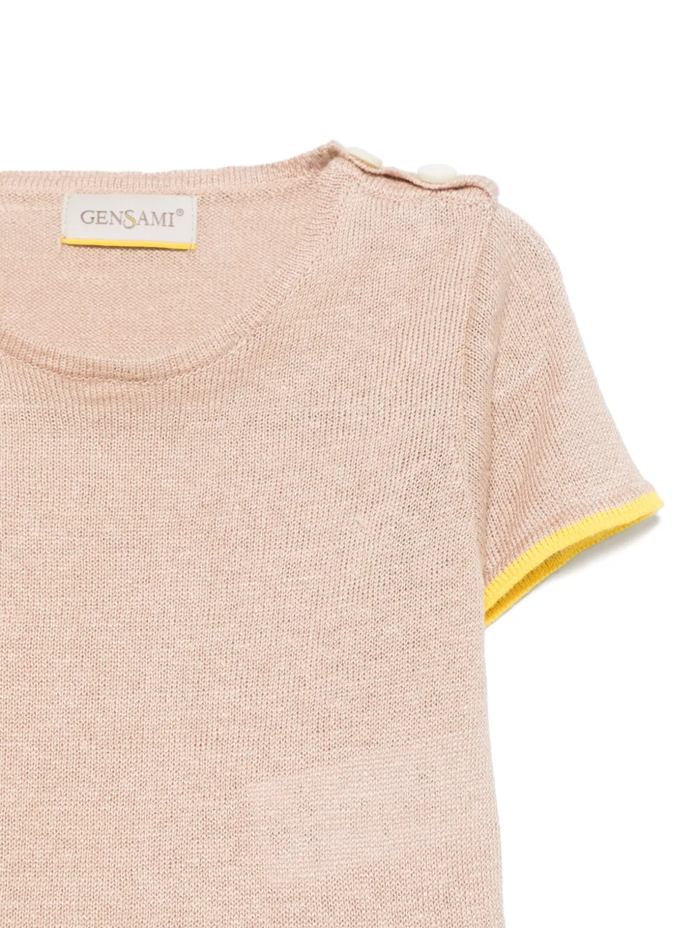 Gensami kids Gebreid T-shirt Bruin