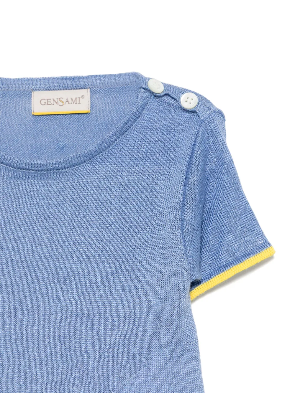 Gensami kids Gebreid T-shirt Blauw