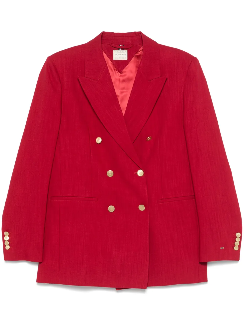 Tommy Hilfiger x Sofia Richie Grainge double-breasted blazer | Red | Image 1