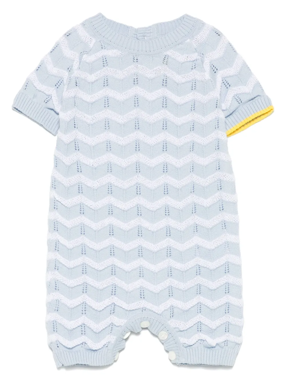 Gensami kids ジグザグ ロンパース - ブルー Gensami kids ジグザグ ロンパース - ブルー