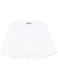 D.Exterior cropped top - White