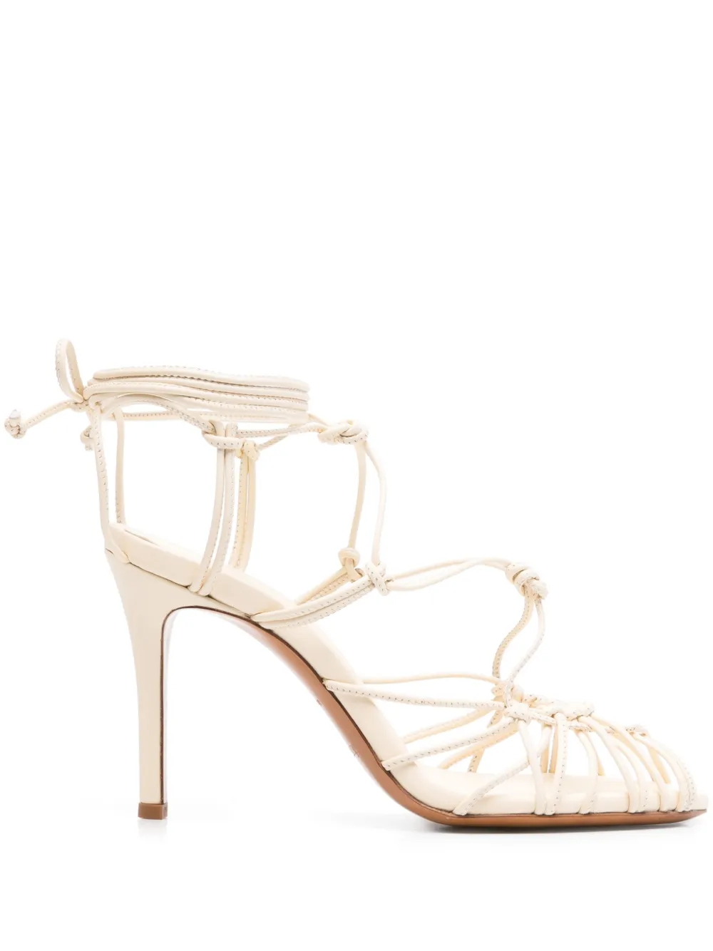 Forte 95mm slender-heel sandals White