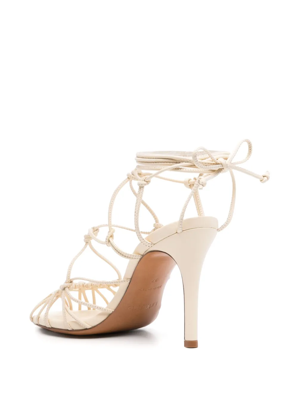 Forte 95mm slender-heel sandals White