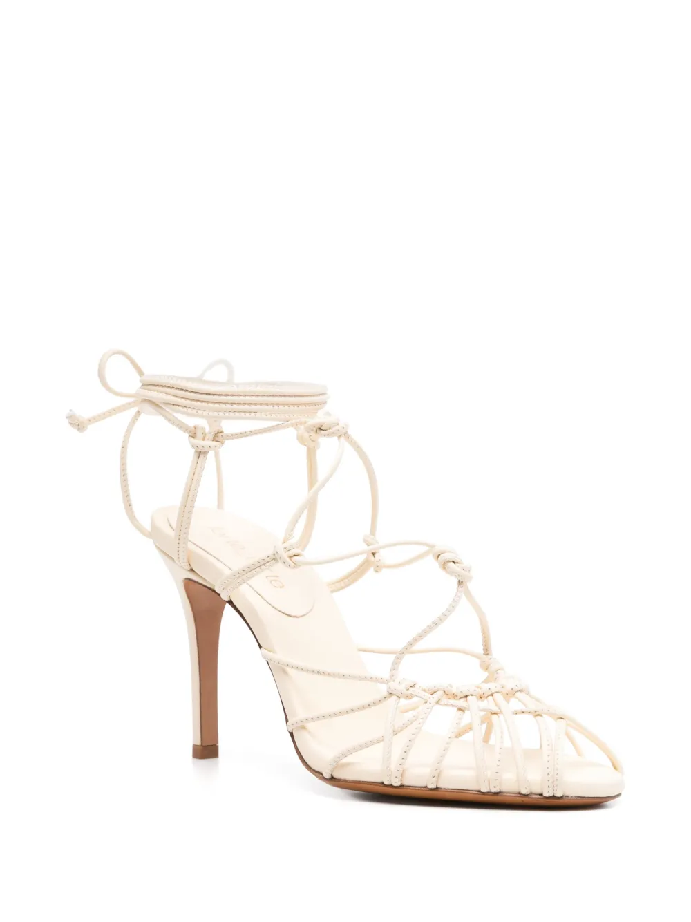 Forte 95mm slender-heel sandals White