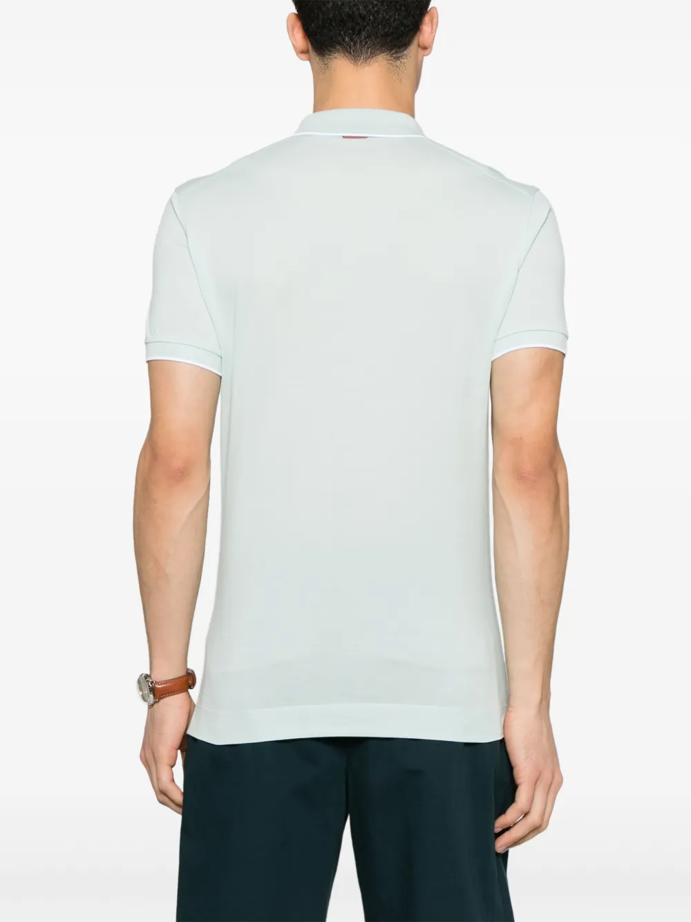 Zegna Poloshirt mit Logo-Stickerei | Poloshirts | Image 3
