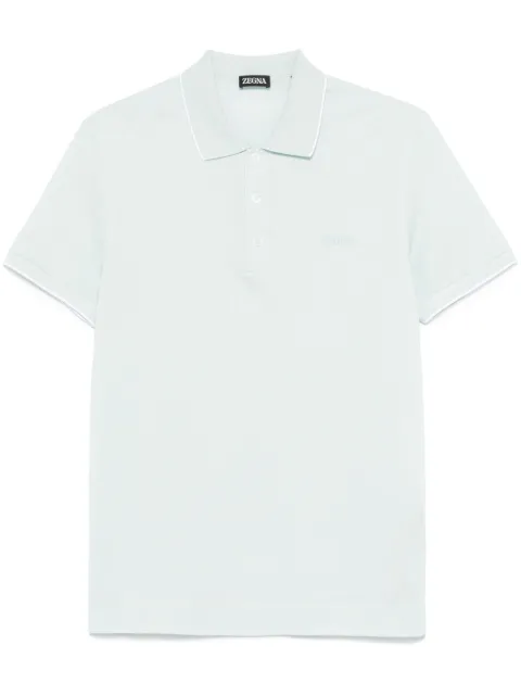 Zegna Poloshirt mit Logo-Stickerei