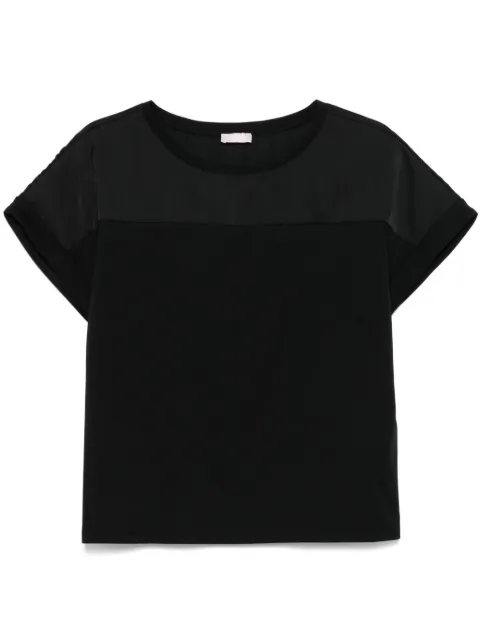 LIU JO satin-panel T-shirt