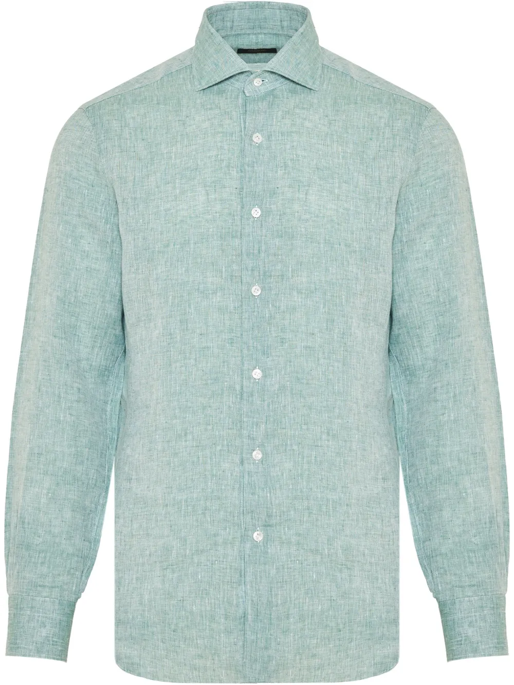 Barba camisa de lino | verde | Image 1
