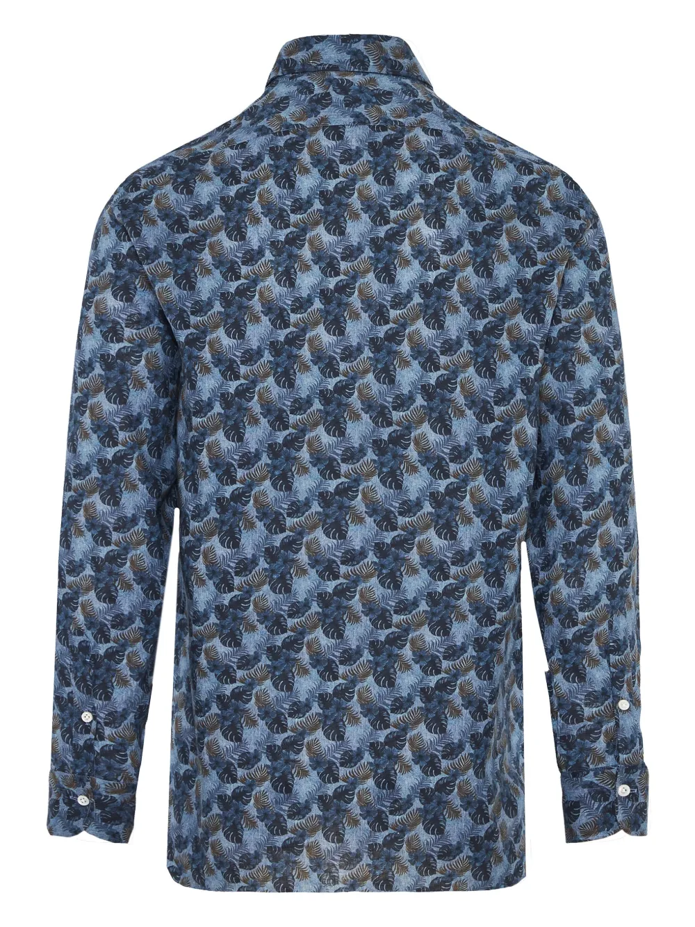 Barba printed shirt - Blauw