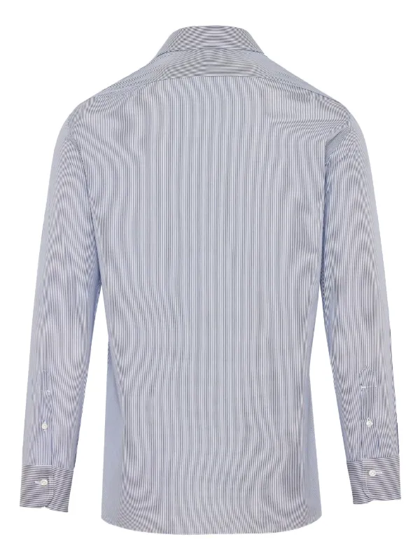 バルバ　ストライプシャツ Barba ストライプ シャツ | ブルー | FARFETCH JP