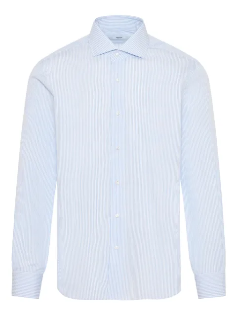 Barba micro-stripe shirt