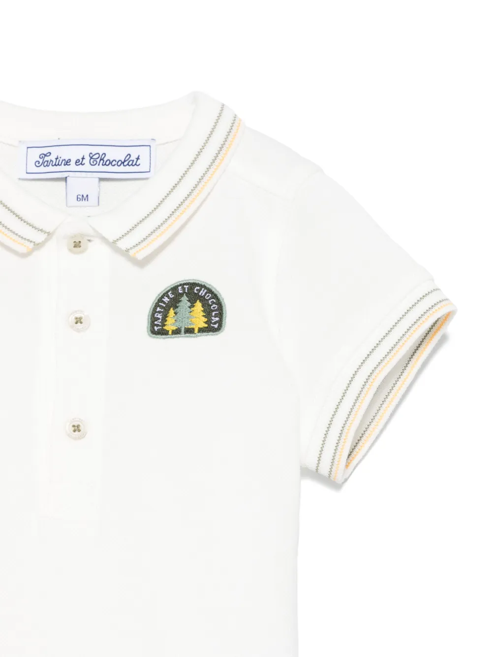 Tartine Et Chocolat Poloshirt met logopatch Wit