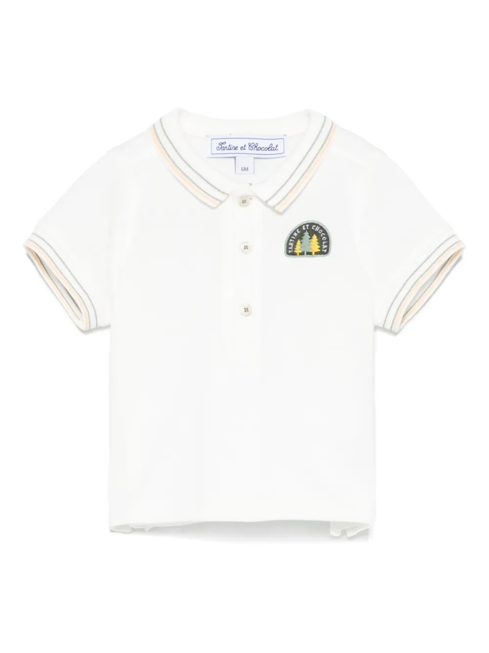 Tartine Et Chocolat Poloshirt met logopatch Wit