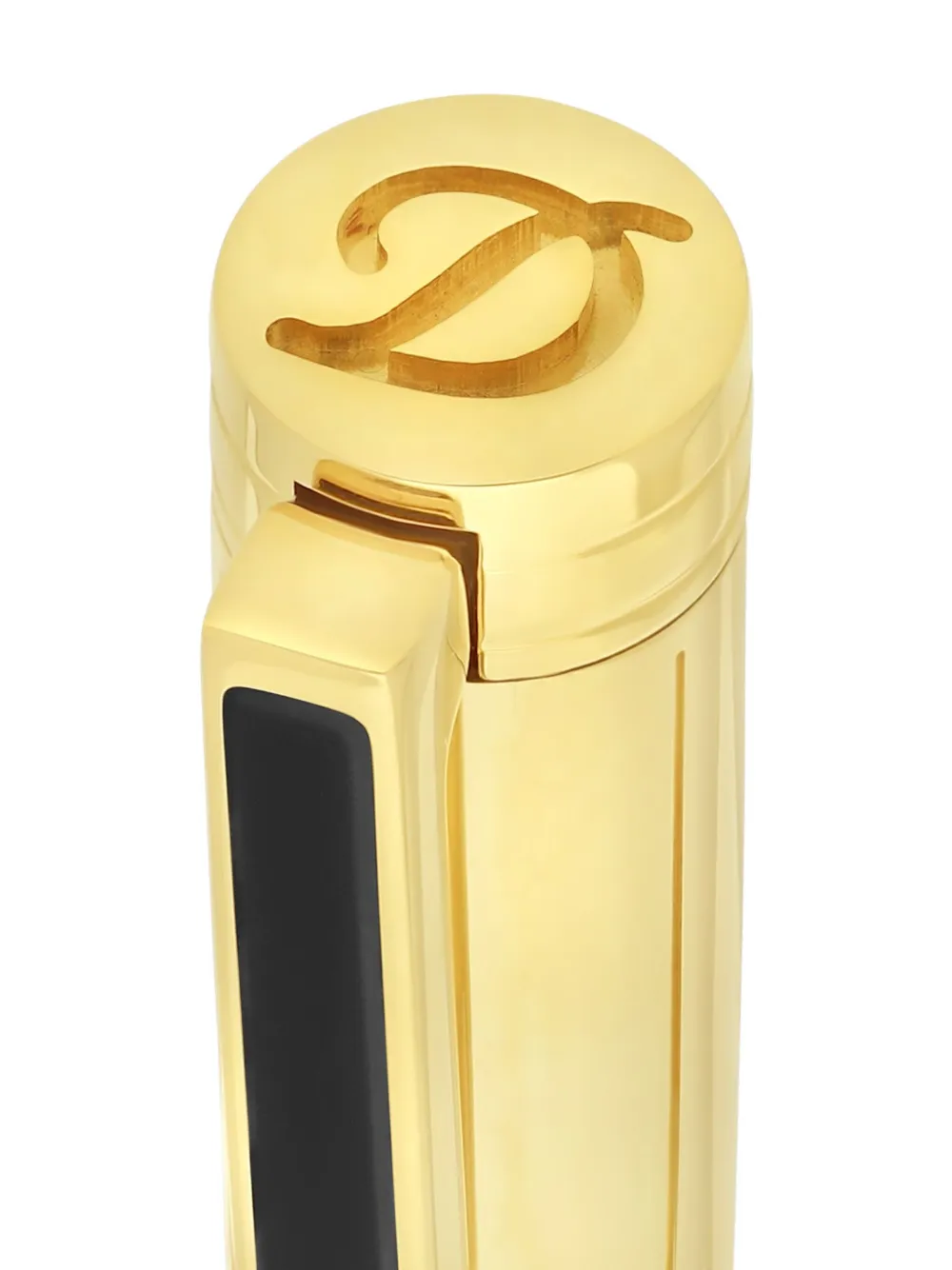 St Dupont S. T. Dupont Palladium Lacquer Classique Ballpoint Pen In Black