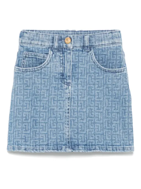 Balmain Kids Saia com estampa de logo