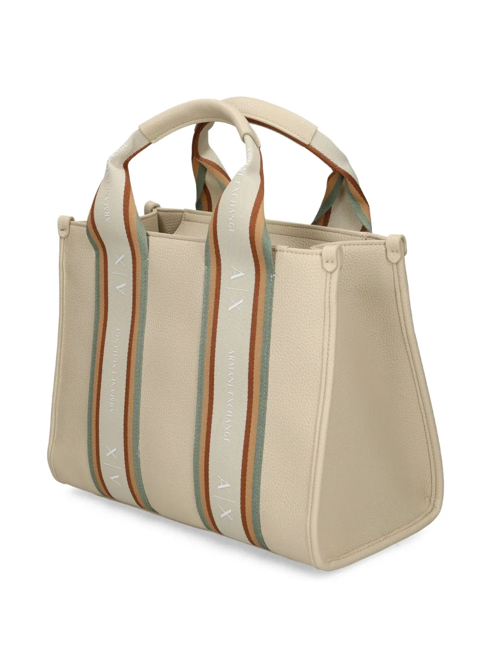 Armani Exchange Shopper met streepdetail Beige