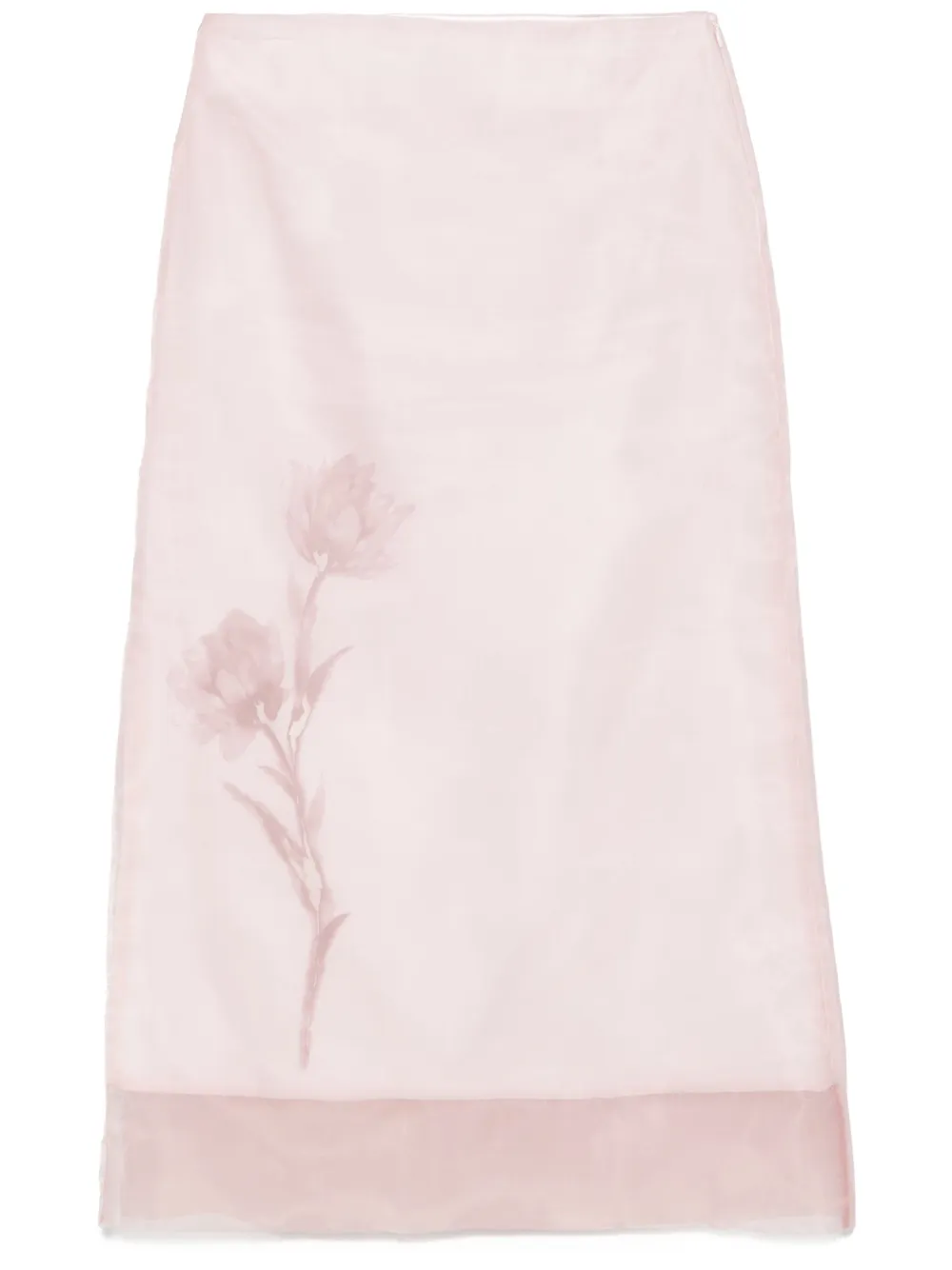 Peserico Organza midi-rok Roze