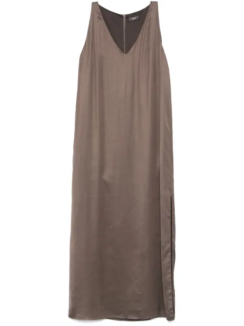 Peserico vestido midi con detalles de joyas