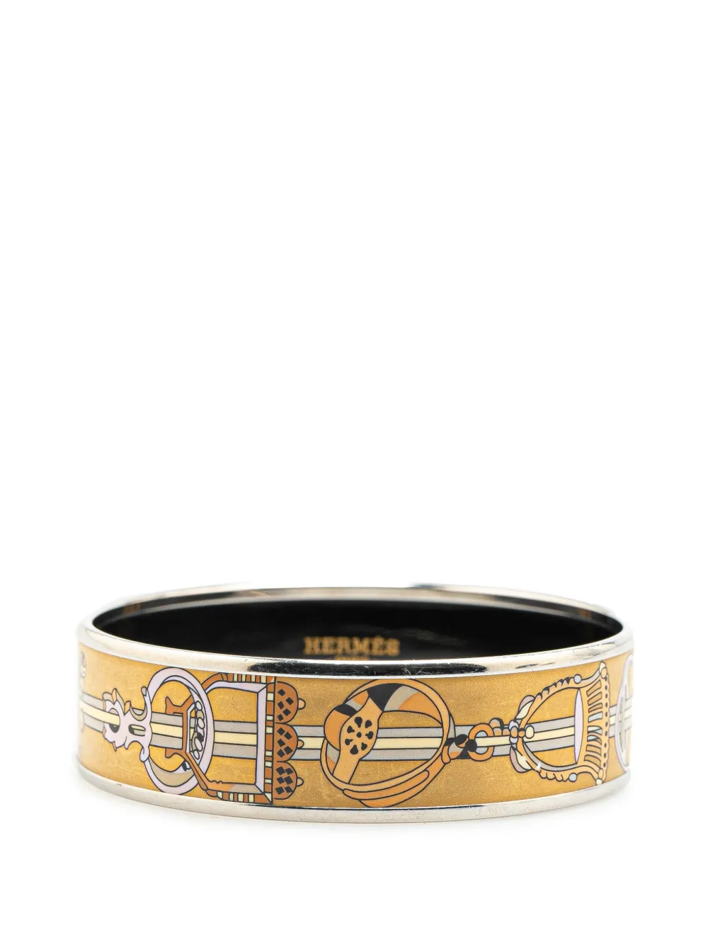 Hermès Pre-Owned 20th Century ワイド コンクール デトリエ エナメルバングル 65 コスチューム ブレスレット Hermès Pre-Owned 20th Century ワイド コンクール デトリエ エナメルバングル 65 コスチューム ブレスレット