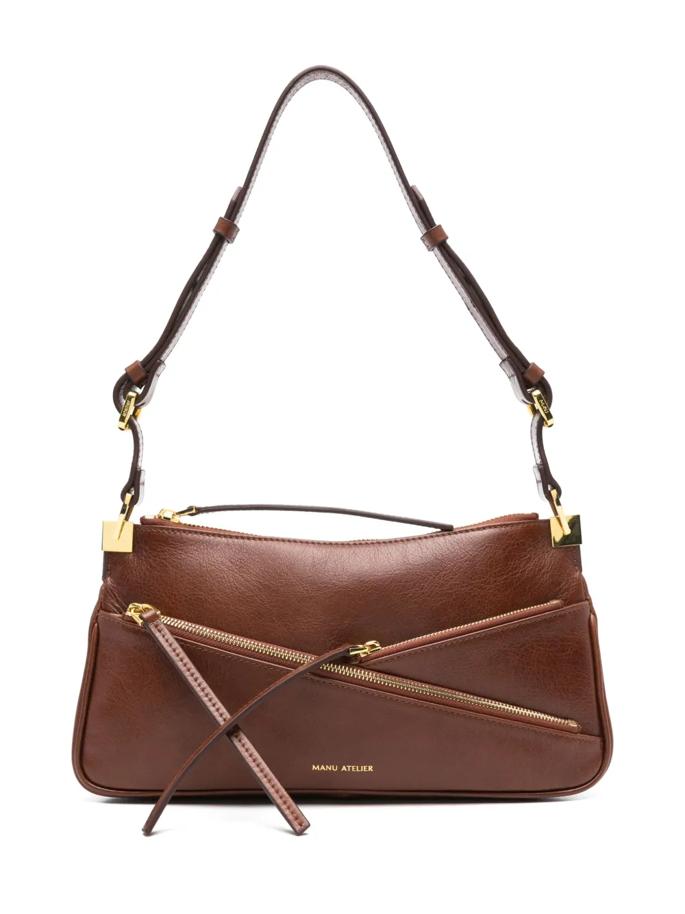 three zipped shoulder bag