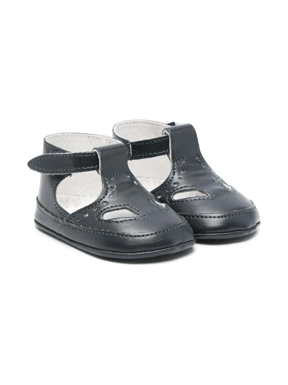 Douuod Kids leather pre-walkers Blue