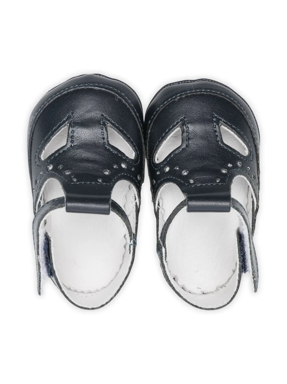 Douuod Kids leather pre-walkers Blue