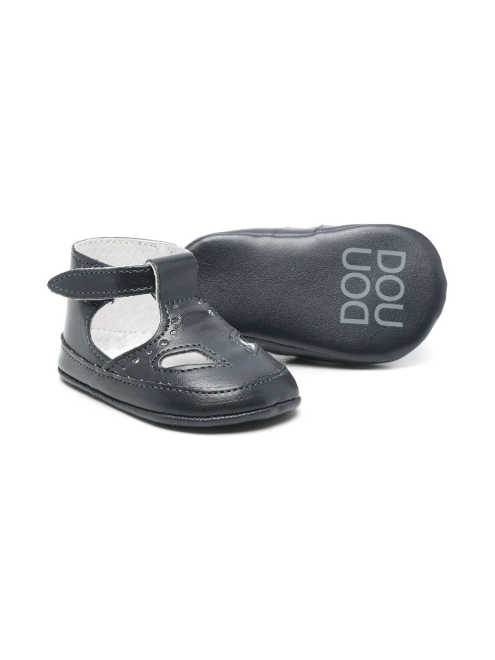 Douuod Kids leather pre-walkers Blue