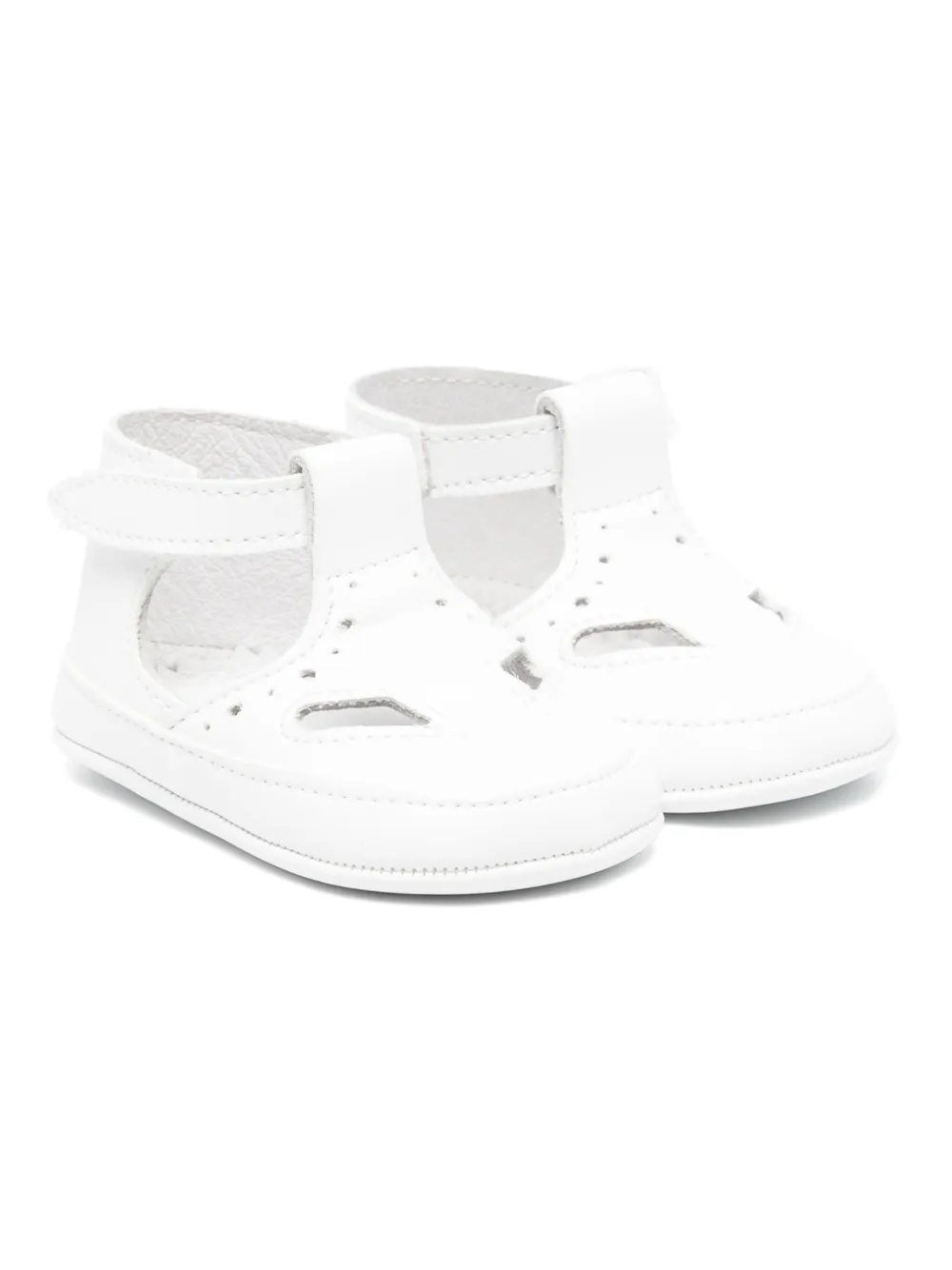 Douuod Kids leather pre-walkers BIANCO