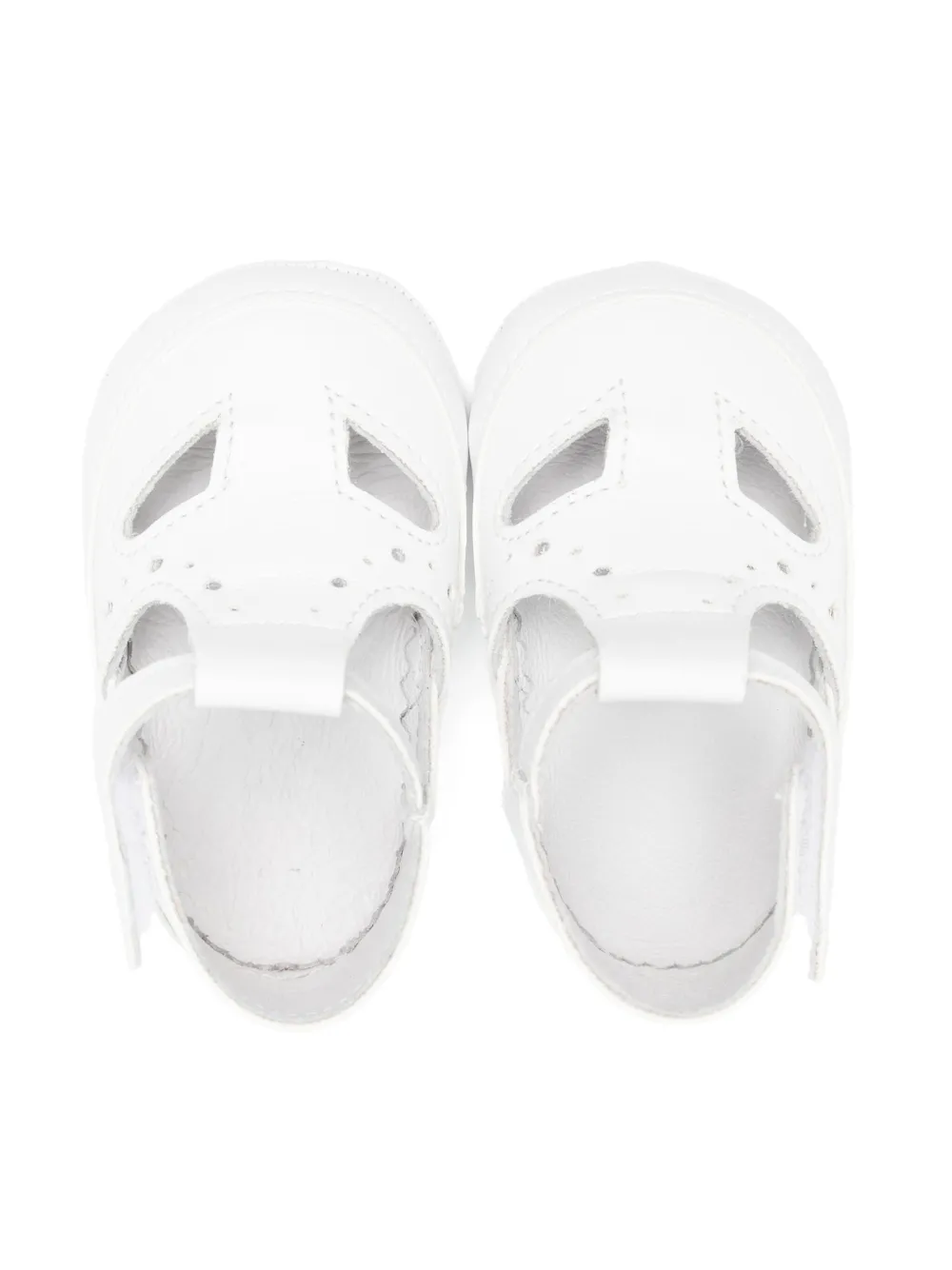 Douuod Kids leather pre-walkers BIANCO