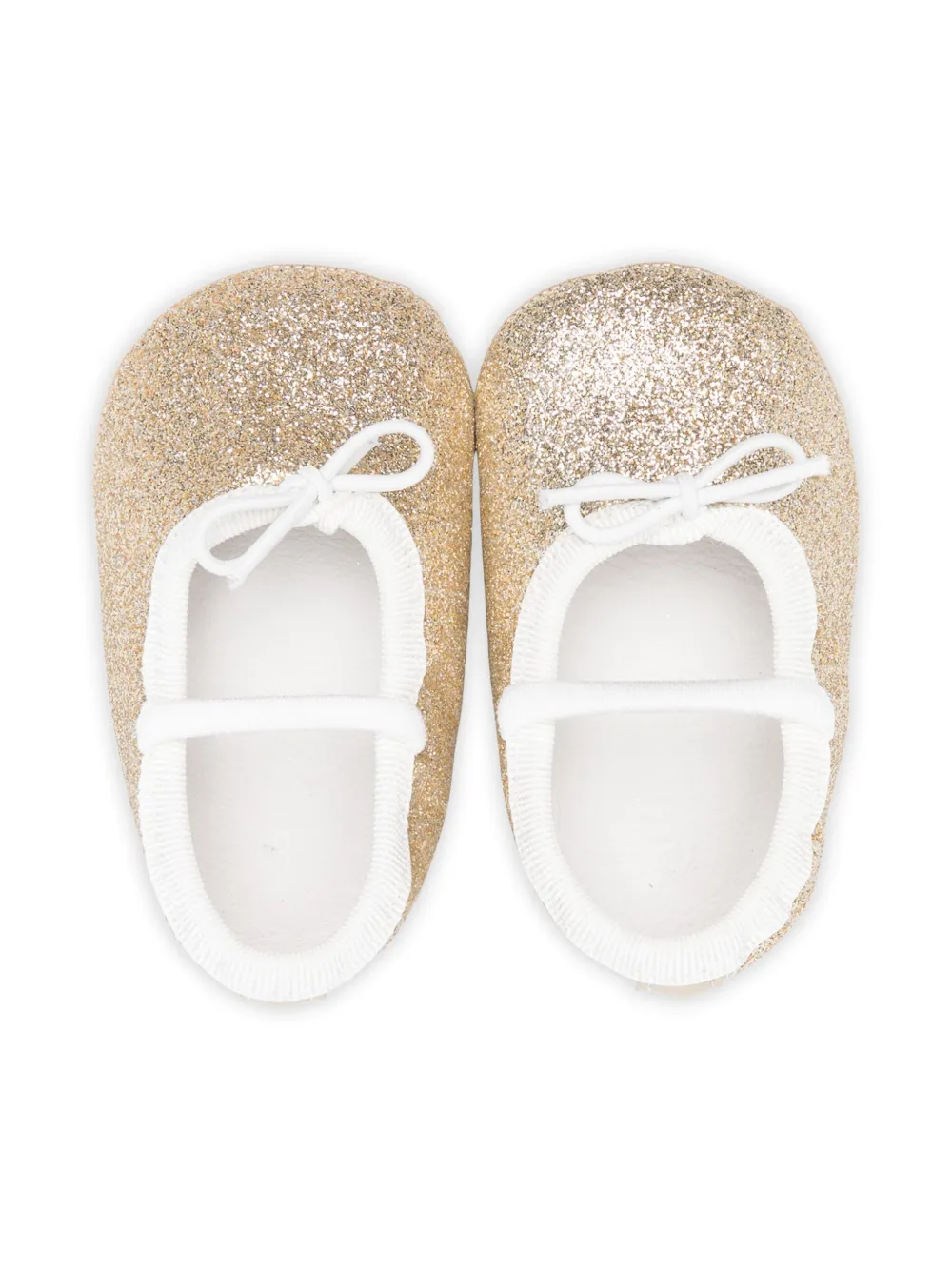 Douuod Kids glitter ballet flats Gold