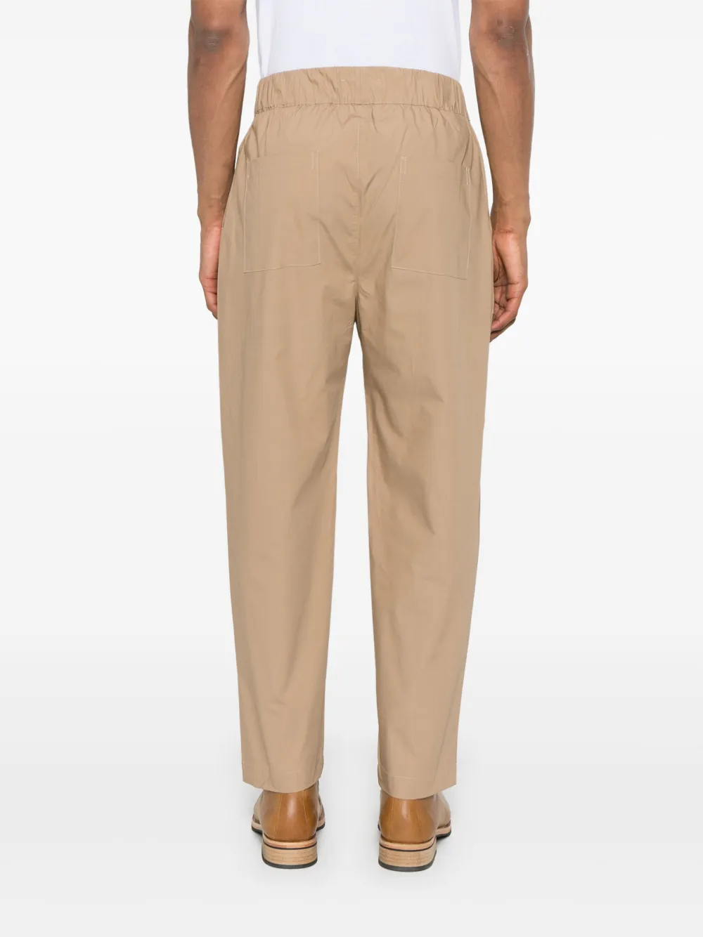 A Paper Kid Broek met geplooid detail Bruin