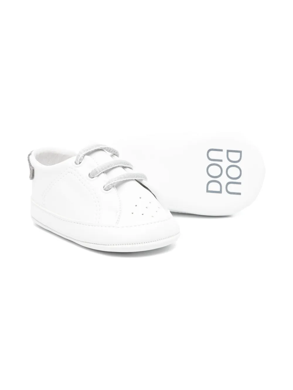 Douuod Kids leather pre-walkers White