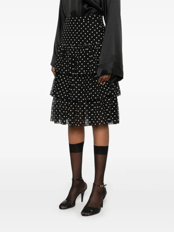 Valentino Garavani polka-dot Mini Skirt | Black | FARFETCH
