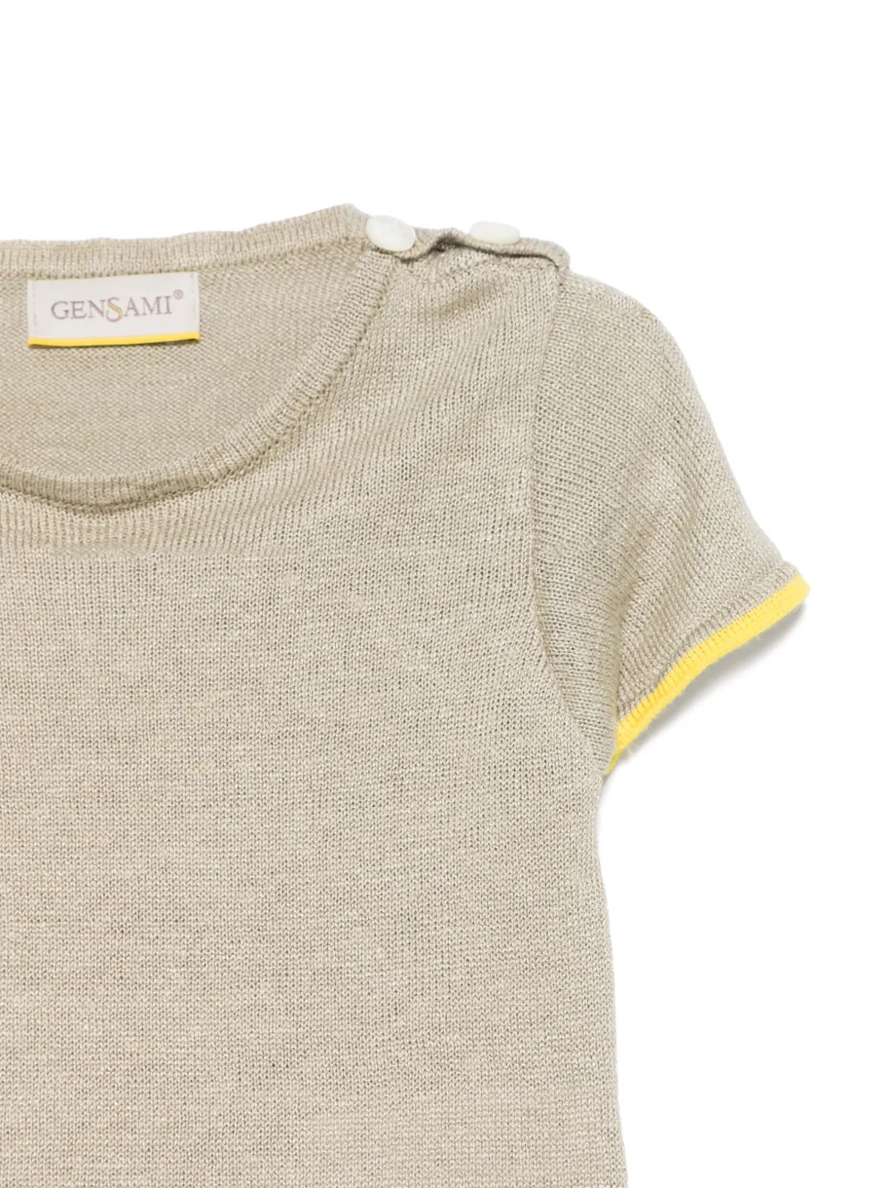 Gensami kids Gebreid T-shirt Bruin