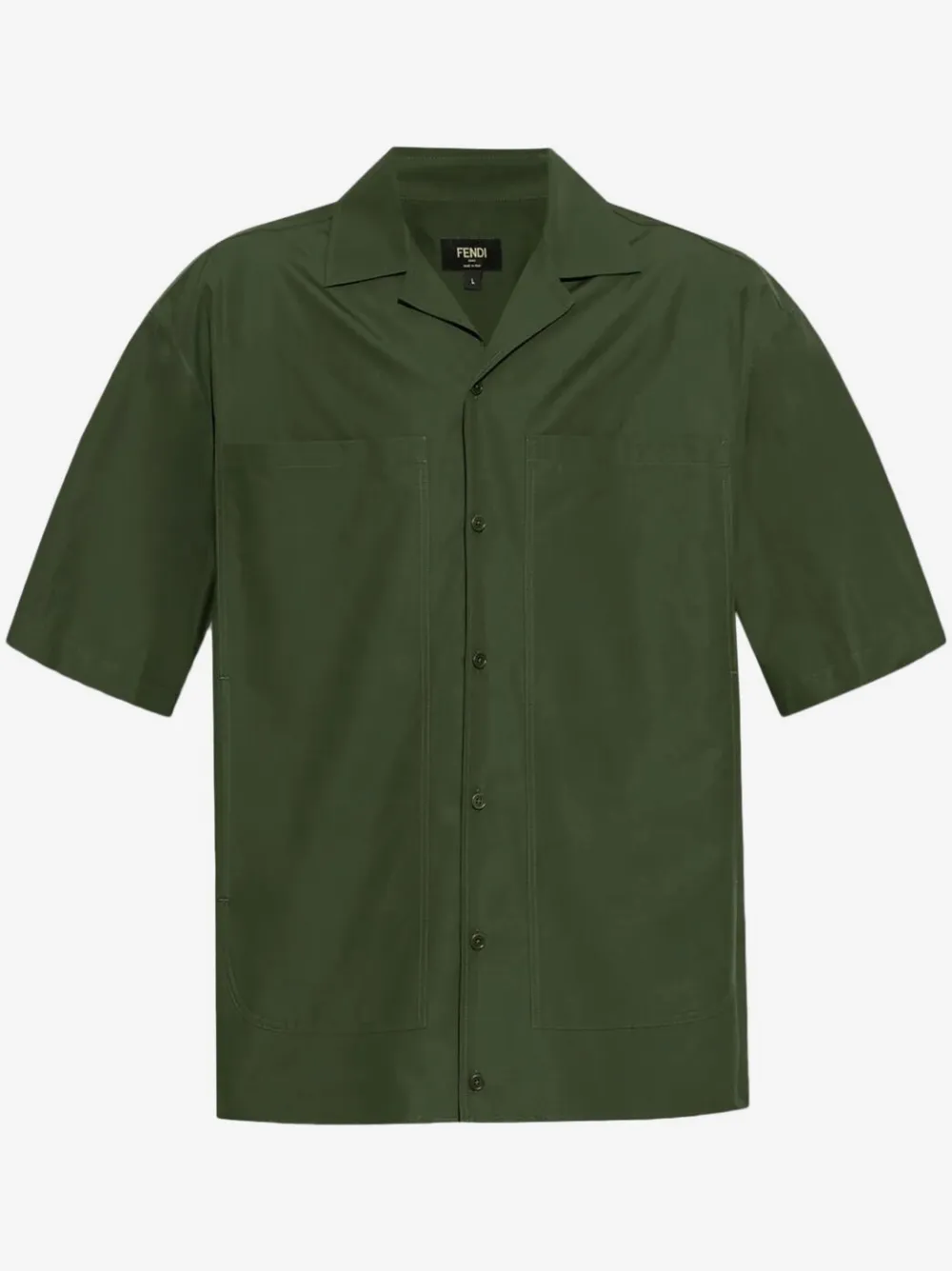 FENDI embroidered shirt | Green | Image 1