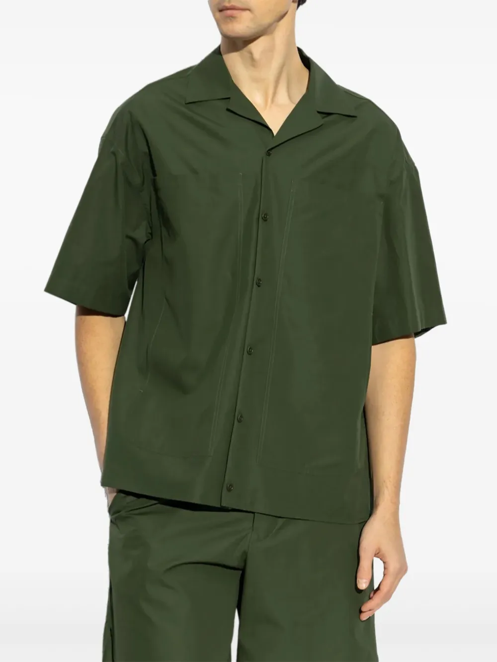 FENDI Overhemd met borduurwerk - Groen