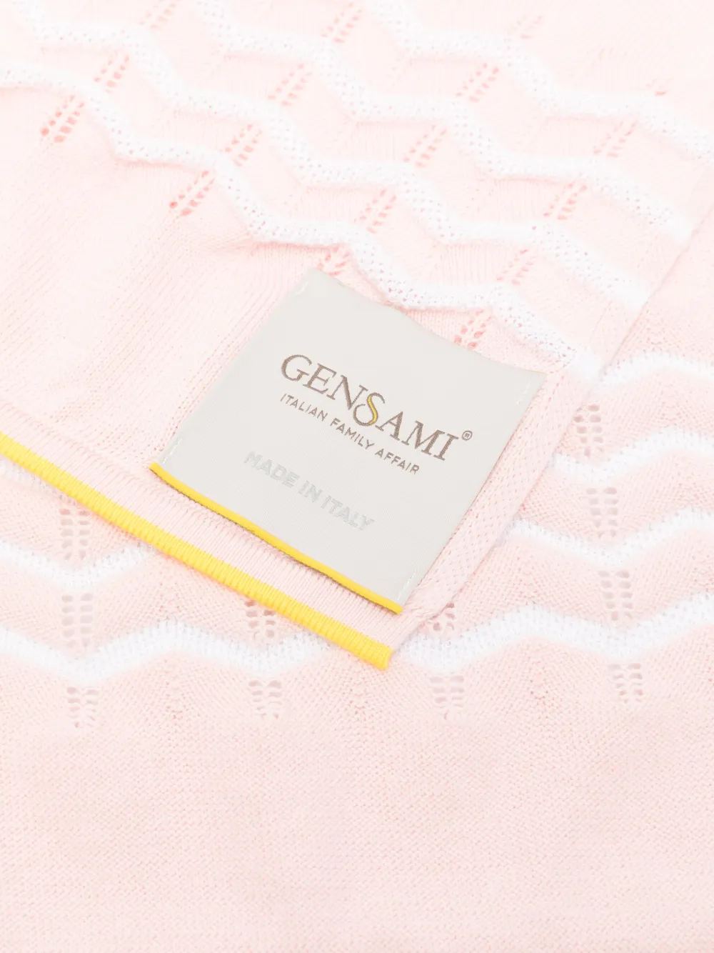 Gensami kids Coperta in maglia con lavorazione pointelle | Image 2