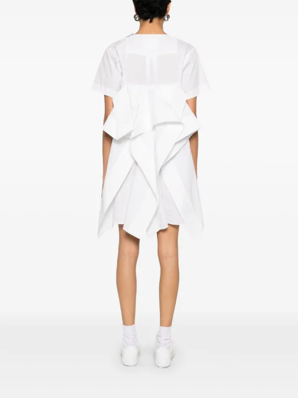 ワンピース Sacai White Cotton Mini Dress Sacai Poplin Mini Dress | White | FARFETCH RO