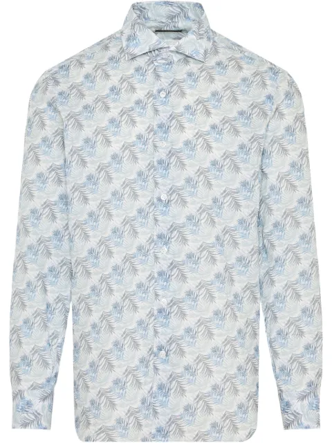 Barba camisa estampada