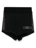 Balmain Kids logo-patch shorts - Black