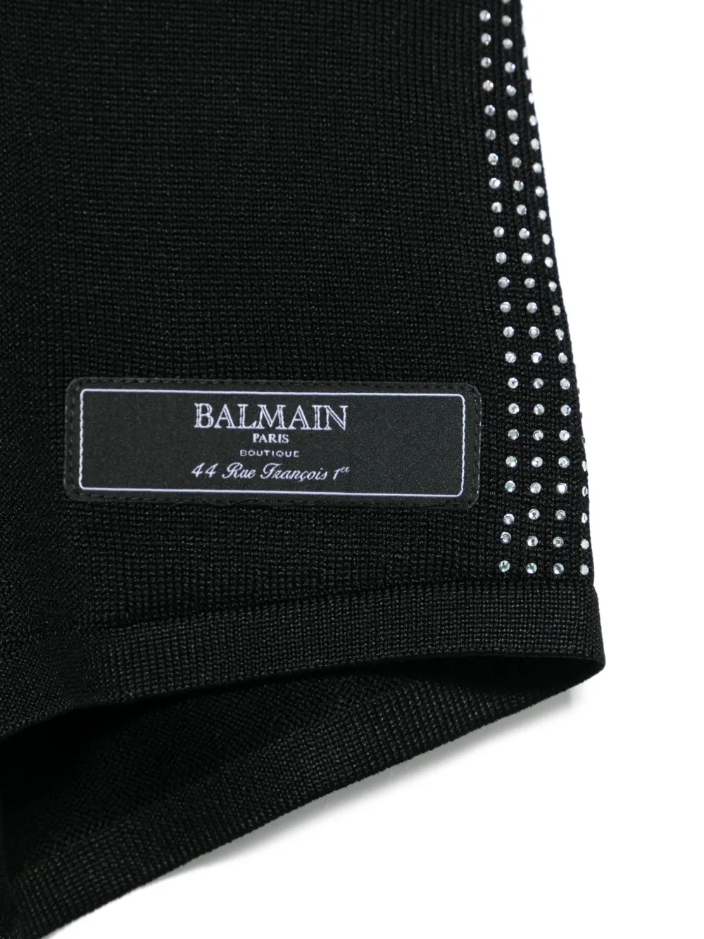 BALMAIN LOGO-PATCH SHORTS