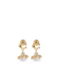 Coach Signature Pearl drop earrings - Gold