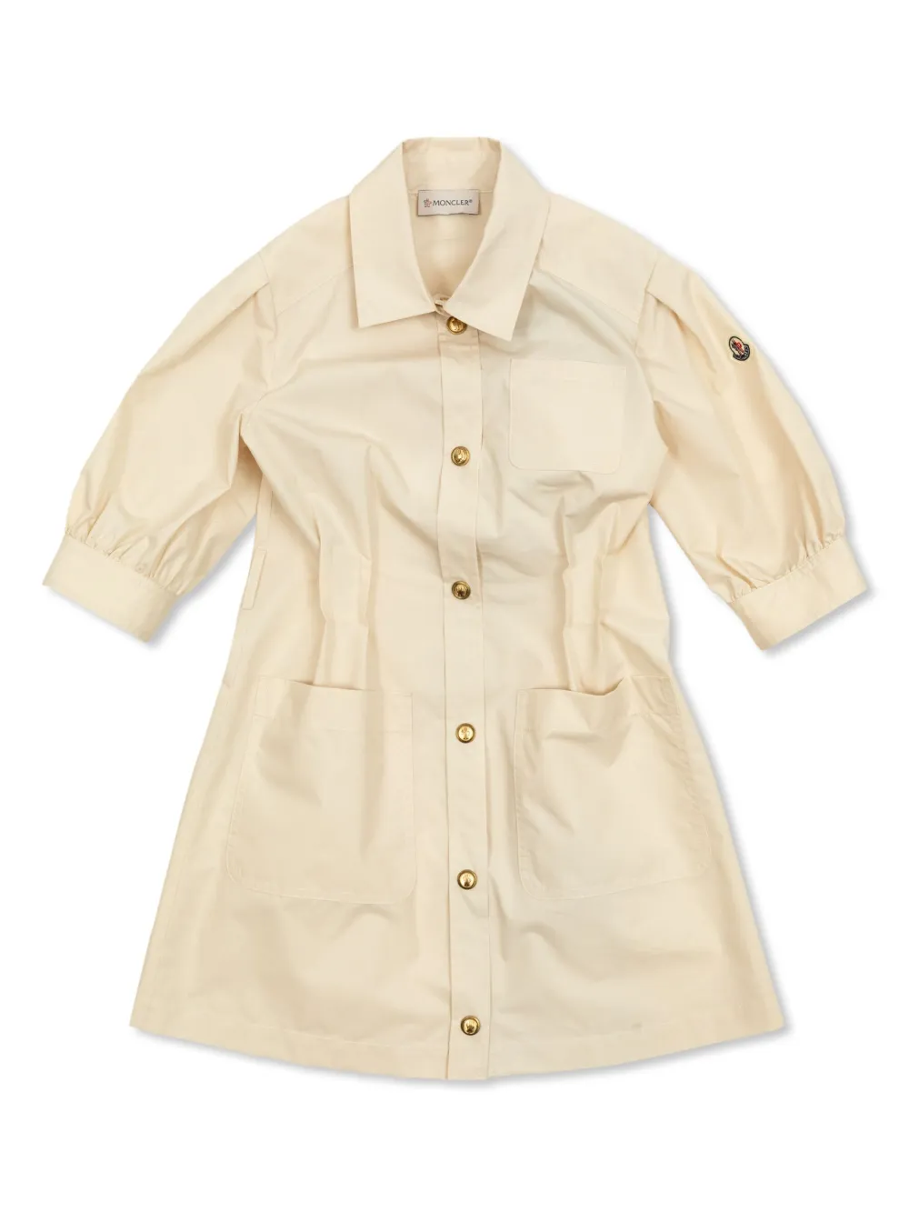 Moncler Enfant vestido con cinturón | neutro | Image 1