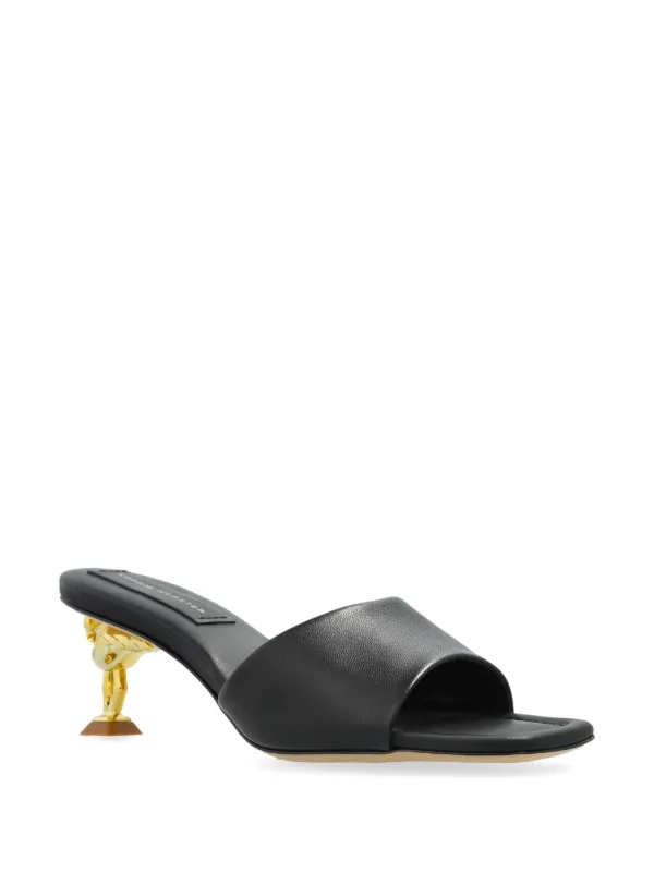 希少　美品【Sophia Webster】 ハイヒール サンダル Sophia Webster Flamingo ミュール | ブラック | FARFETCH JP