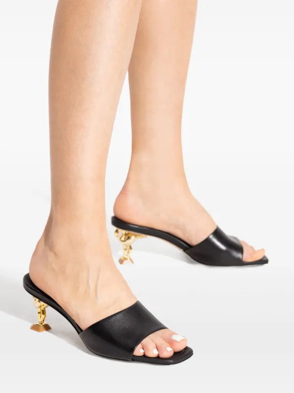 Sophia Webster Flamingo ミュール | ブラック | FARFETCH JP