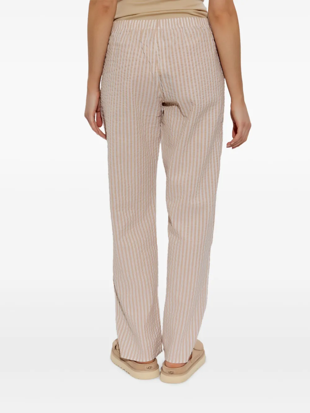 HANRO STRIPED LOUNGE PAJAMA BOTTOMS