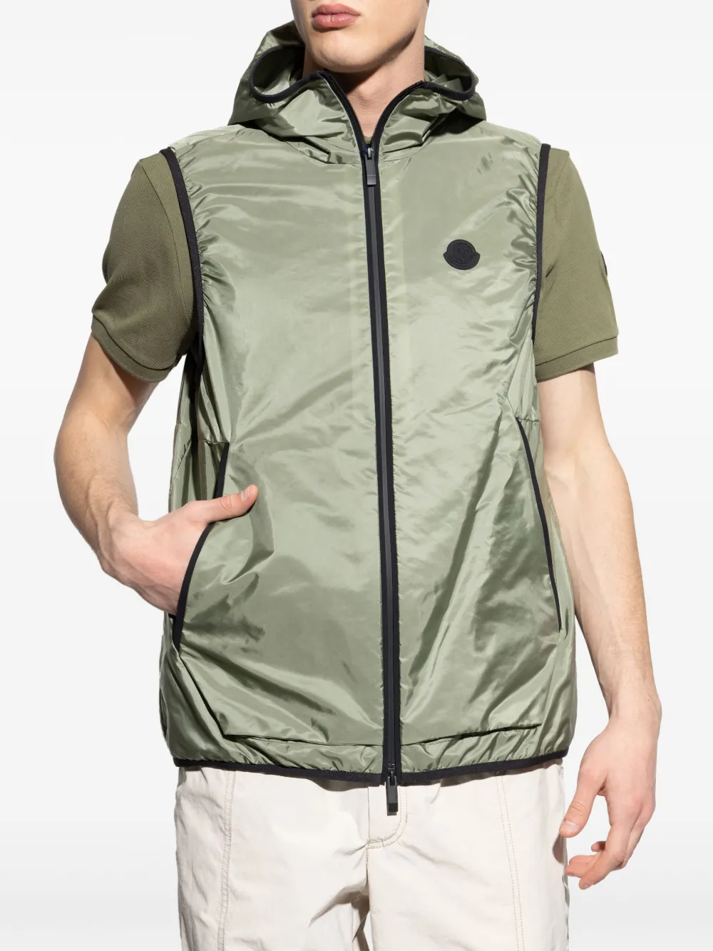 Moncler Moretan gilet Groen