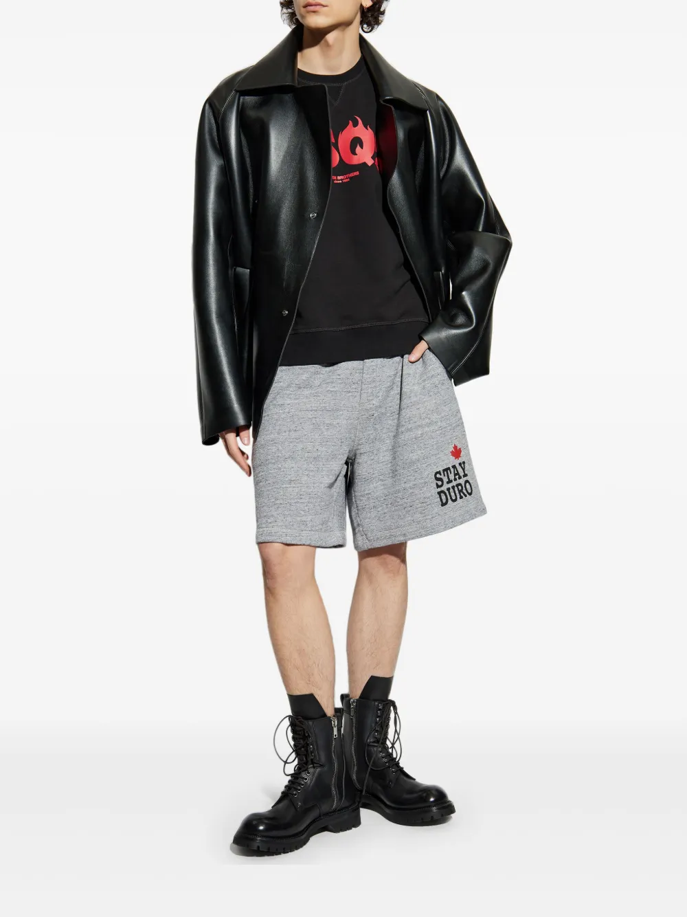 DSQUARED2 shorts deportivos con logo estampado | Shorts para correr | Image 2